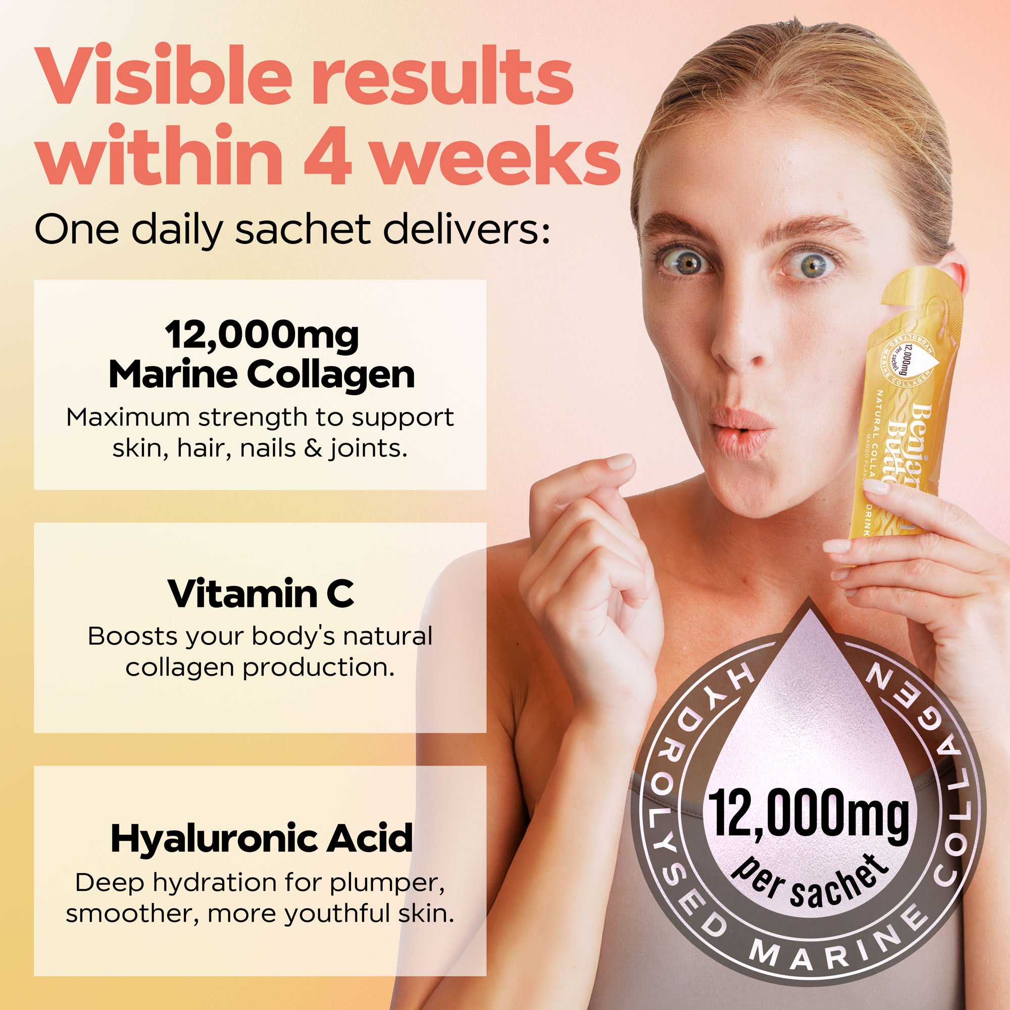 14x マンゴー 12,000mg マリンコラーゲン リキッド サシェ