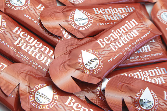 The Power of Benjamin Button Collagen Sachets: Your Marine Collagen Drink 10,000mg Solution