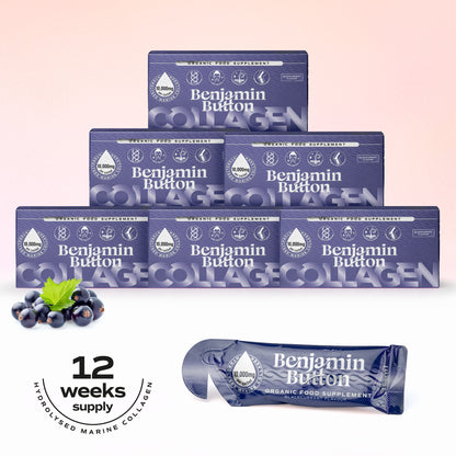 84x BlackCurrant 10,000mg Marine Collagen Liquid Sachets