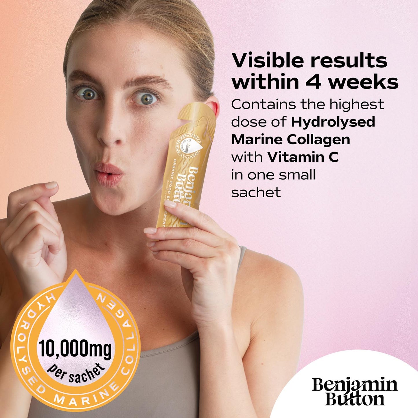 14x Mango 10,000mg Marine Collagen Liquid Sachets