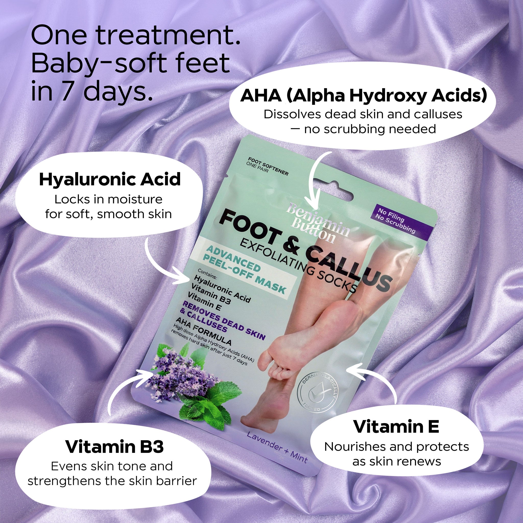 Advanced Exfoliating Foot Mask Single