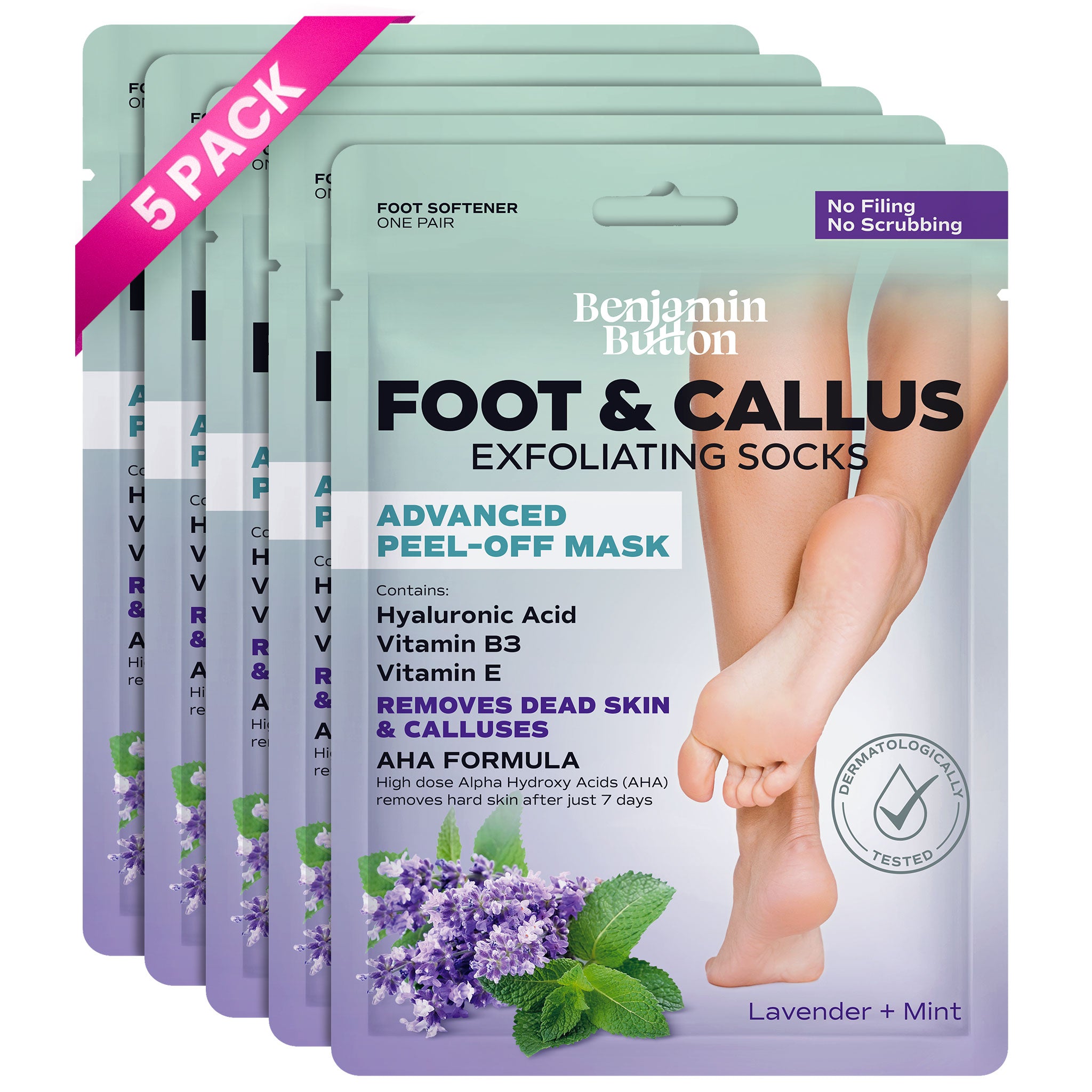 Exfoliating Foot Mask 5-Pack